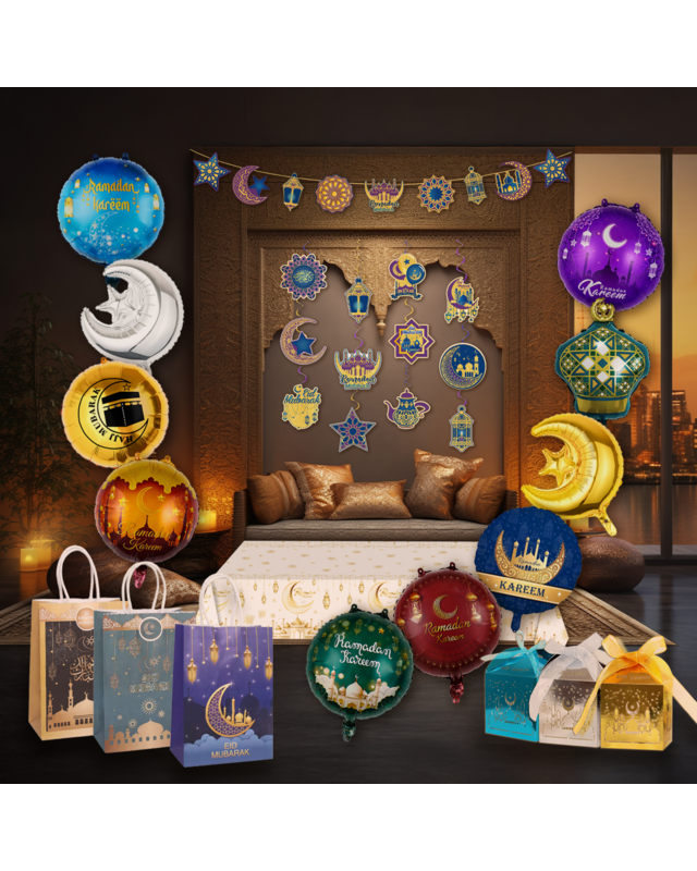 Q2P Eid Mubarak Folieballon groen