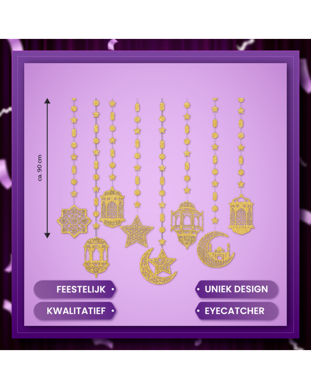 Q2P Eid Mubarak Swirl Goud 2