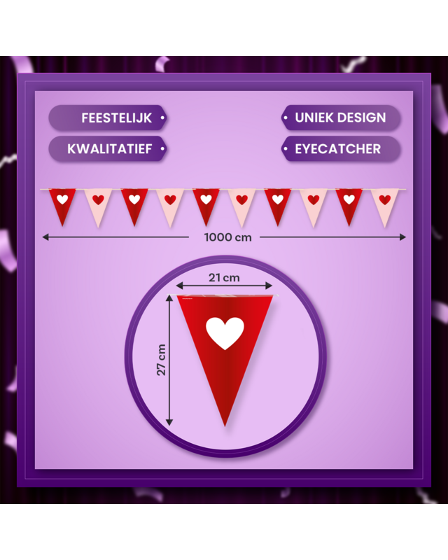 Q2P - Paperdreams Vlaggenlijn Valentijn