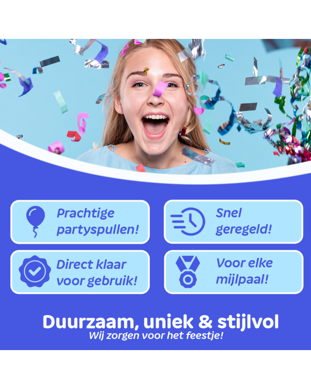 BTH Folie Ballon Cijfer 1 Jaar Goud 86Cm Verjaardag Ballon Met Rietje