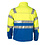 Rescuewear Softshell jas HiVis Klasse 3, kobaltblauw/ neongeel, maat XXL, OUTLET