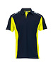 Rescuewear Poloshirt Dynamic kurze Ärmel Navy Blau/ Neongelb