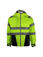 Rescuewear Softshell Jacke Dynamic HiVis Klasse 3, Navy Blau / Neon Gelb