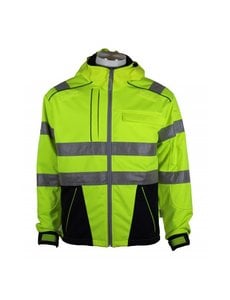 Rescuewear Softshell Dynamic, HiVis klasse 3,  Marineblauw/Neongeel