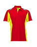 Rescuewear Poloshirt Dynamic kurze Ärmel , Rot/Neongelb