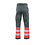 Rescuewear Unisex Broek HiVis Kl.1 Grijs / Neon Rood