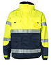 Rescuewear Midi-Parka HiVis Kl. 3 Marineblauw / Neongeel