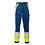 Rescuewear Unisex Broek Dynamic, HiVis Klasse 1,Kobaltblauw/neongeel