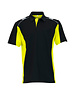 Rescuewear Poloshirt Dynamic korte mouw Zwart / Neongeel, maat XL