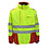 Rescuewear Midi Parka Dynamic HiVis Klasse 3, Rot / Neon Gelb