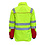 Rescuewear Midi-Parka Dynamic HiVis, Rood / Neon Geel