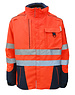 Rescuewear Midi Parka Dynamic HiVis, Navy / Neon Rot