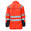 Rescuewear Midi Parka Dynamic HiVis, Navy / Neon Rot