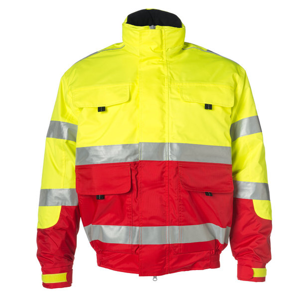 Rescuewear Pilot jack, HiVis, Rot / Neon Gelb