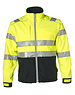 Rescuewear Softshell Jacke HiVis Klasse 3 Schwarz / Neon Gelb