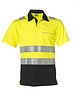 Rescuewear Poloshirt korte mouw, Zwart/Neongeel , HiVis Kl. II