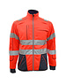 Rescuewear Sweatjack Dynamic HiVis, Marineblauw/Neonrood