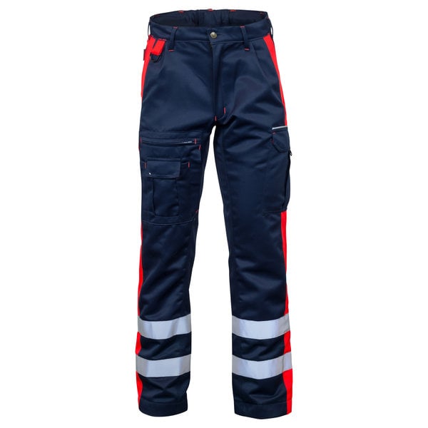 Rescuewear Unisex Broek, Marineblauw/neonrood