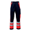 Rescuewear Unisex Broek Dynamic, HiVis Klasse 1, Marineblauw/neonrood