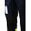 Rescuewear Unisex Hose Dynamic stretch, HiVis Klasse 1,Navyblau/Schwarz / Neon Gelb