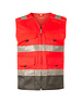 Rescuewear Zomerhesje HiVis Kl. 1 Grijs / Neon Rood