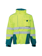 Rescuewear Midi-Parka Dynamic HiVis Klaase 3, Enamel / Neon Geel