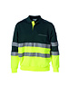 Rescuewear Polosweater Grün / Neon Gelb