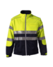 Rescuewear Softshell Jack Schwarz / Neon Gelb, Grösse XL