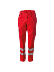 Rescuewear Broek Dames, Basic, Rood, outlet, maat 48