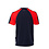 Rescuewear Shirt met ronde hals en korte mouw Advanced, Marineblauw / Neon Rood