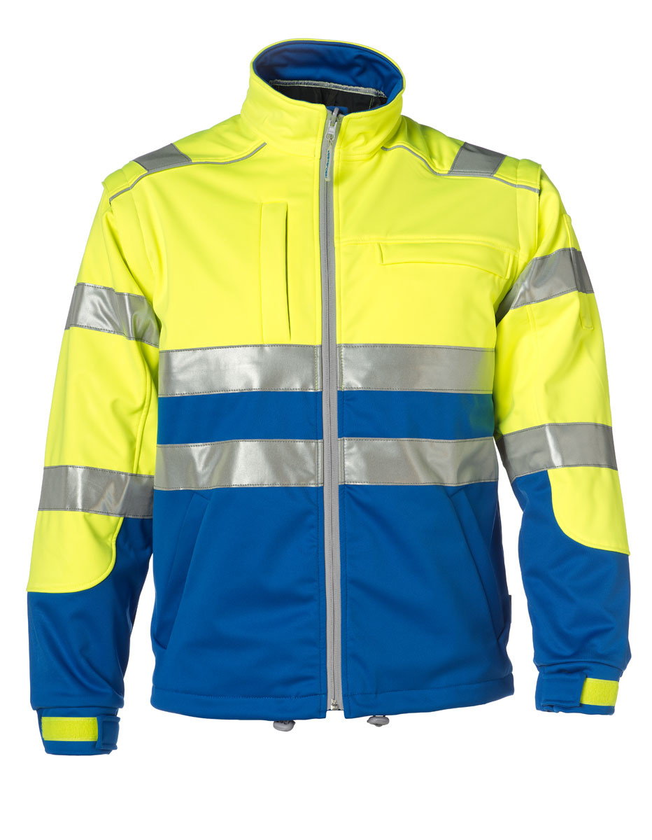 Kruipen Andrew Halliday Tomaat Rescuewear Softshell jas Kobaltblauw - Rescuewearshop.nl