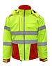 Rescuewear Softshell Dynamic, HiVis Klasse 3,  Rot/Neongelb