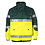 Rescuewear Midi Parka HiVis, Klasse 3 Neon Gelb / Grün