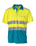 Rescuewear Poloshirt korte mouw , Vapor-X, Enamelblauw/neongeel