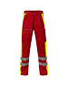 Rescuewear Unisex Broek , Rood/Neongeel