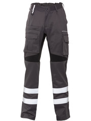 Rescuewear Unisex Broek Advanced, Grijs met stretch zwart