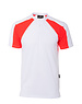 Rescuewear Shirt met ronde hals en korte mouw Advanced, Wit / Neon Rood