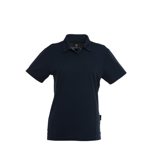 Rescuewear Dames Poloshirt met korte mouw, Basic, Marineblauw "W-Linie"