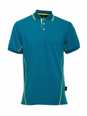 Rescuewear Poloshirt korte mouw  Enamelblauw met gele accenten