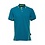 Rescuewear Poloshirt korte mouw Enamelblauw met neongele accenten