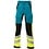 Rescuewear Unisex Broek Dynamic stretch, HiVis Klasse 1, Enamel/Zwart/Neon Geel