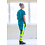 Rescuewear Damen Hose Dynamic stretch, HiVis Klasse 1, Enamelblau/ Schwarz / Neon Gelb