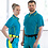 Rescuewear Poloshirt korte mouw Enamelblauw met neongele accenten