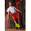 Rescuewear Unisex Broek Dynamic stretch, HiVis Klasse 1, Rood/Zwart/Neon Geel