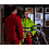 Rescuewear Softshell Dynamic, HiVis Klasse 3,  Rood/Neongeel