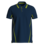 Rescuewear Poloshirt Basic, Marineblauw met neongele accenten