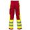 Rescuewear Rescuewear Unisex Hose Efficient HiVis Klasse 1, Rot / Neon Gelb