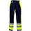Rescuewear Unisex Broek Efficient, HiVis Klasse 1,  Marineblauw/Neongeel