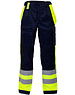Rescuewear Unisex Broek Efficient, HiVis klasse 1,  Marineblauw/Neongeel