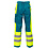 Rescuewear Unisex Broek Efficient, HiVis Klasse 1,  Enamelblau/ Neon Gelb